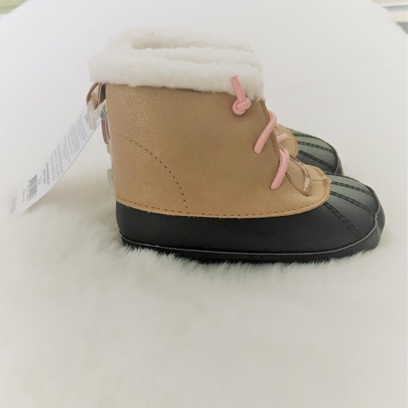 CARTER's Baby Girl Fleece Lined Duck Boots - Picture 3 of 6